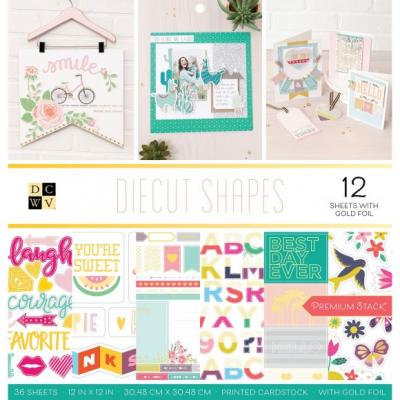 American Crafts DCWV - Diecut Shapes